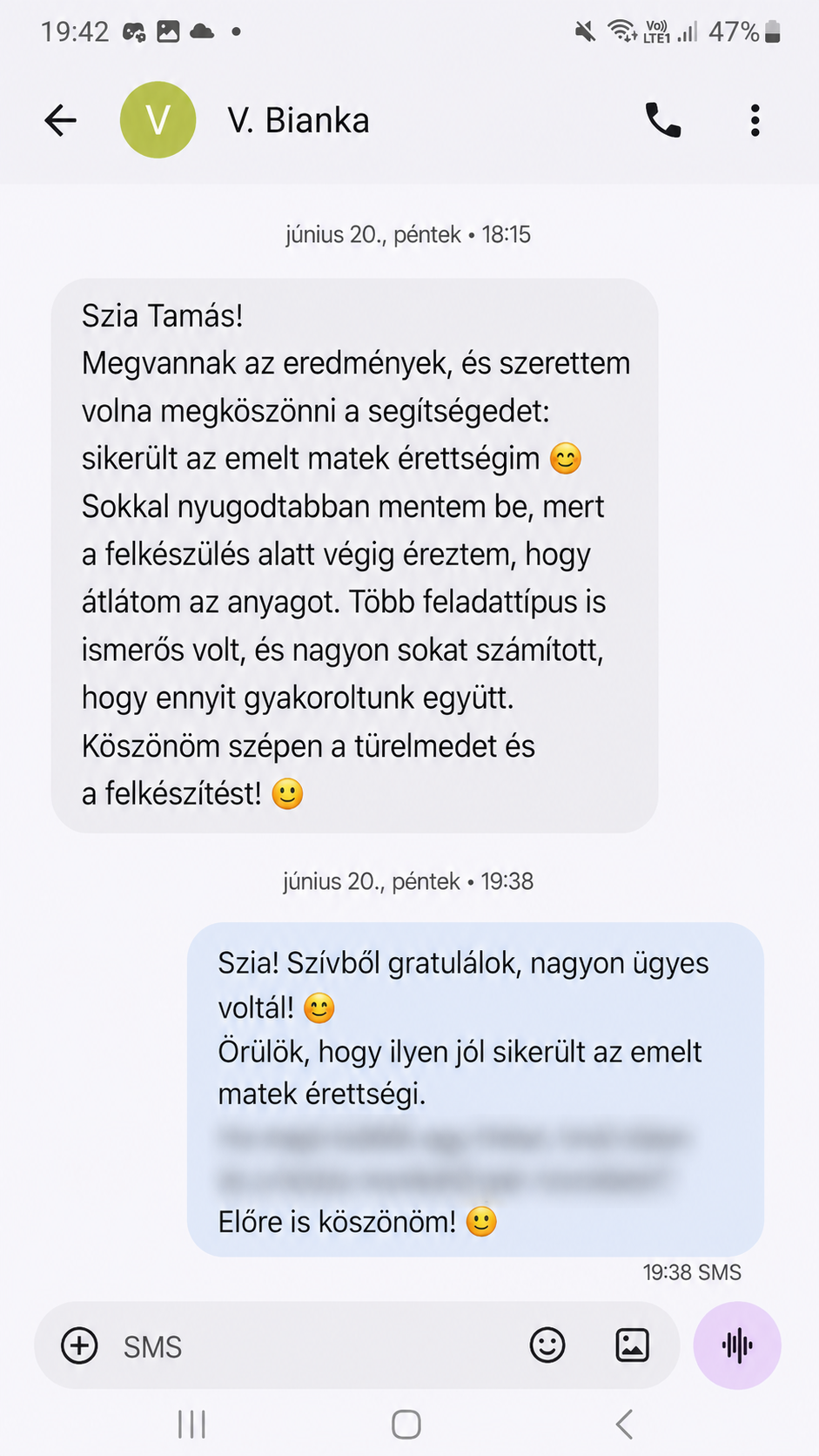 Valódi diák visszajelzés sikeres emelt matematika érettségi felkészítésről